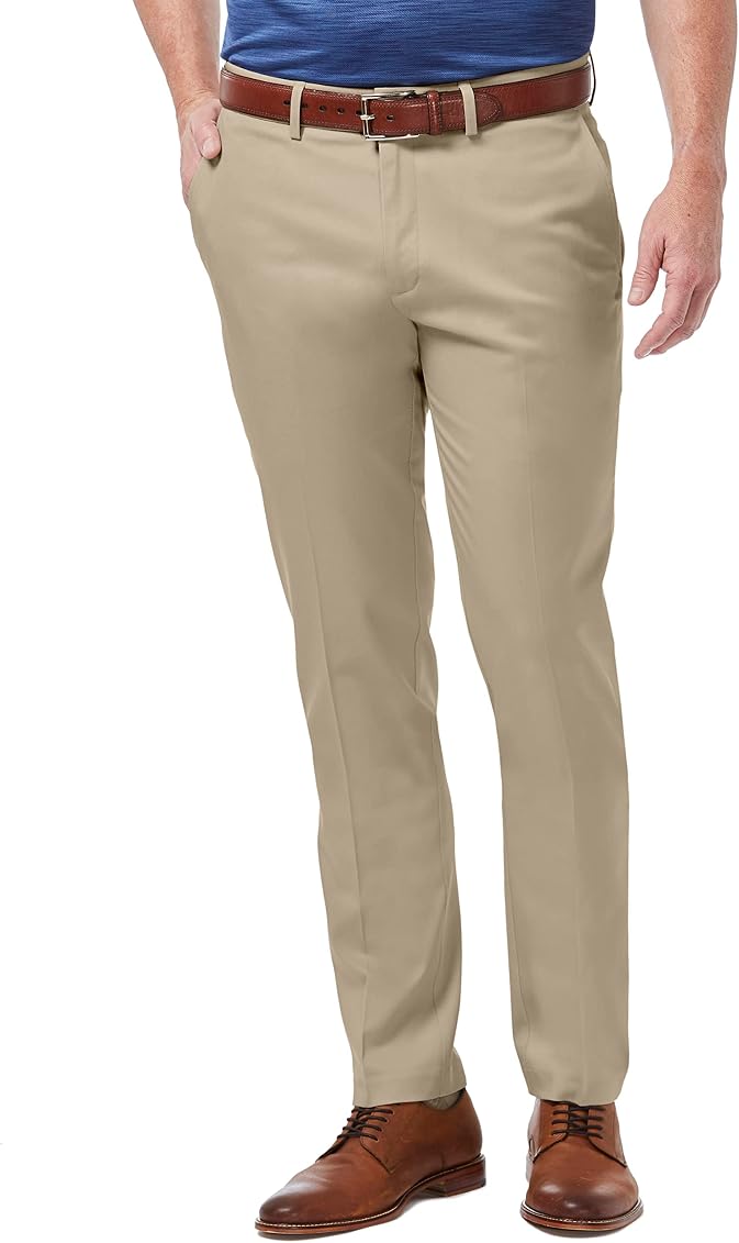 No Iron Khaki Straight Fit \u0026 Slim Fit 