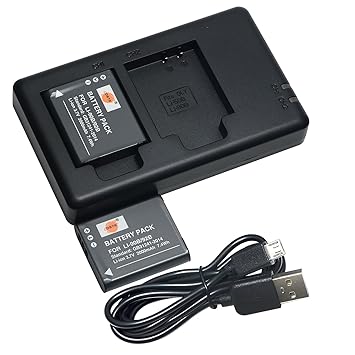 DSTE 2PCS LI-90B LI-92B(2000mAh/3.7V) Batterie Ladegerät Kit für Olympus SH-1,SH-50,iHS SH-60,SP-100,SP-100EE,Tough TG-1,iHS 