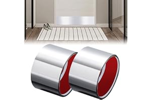 2Pack 4 x 34inch Self Adhesive Door Kick Plate, Stainless Steel kick Plate for Bottom of Door, kick Plates for Exterior Doors