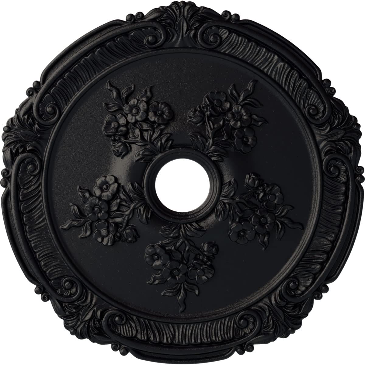 Ekena Millwork CM26ATSGS Attica with Rose Ceiling Medallion, 26″ x 3-3/4″ x 1-1/2″, Steel Gray