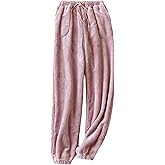 Yeokou Womens Fleece Pajama Pants Fuzzy Lounge Bottoms Warm Fluffy Sleepwear with Pockets