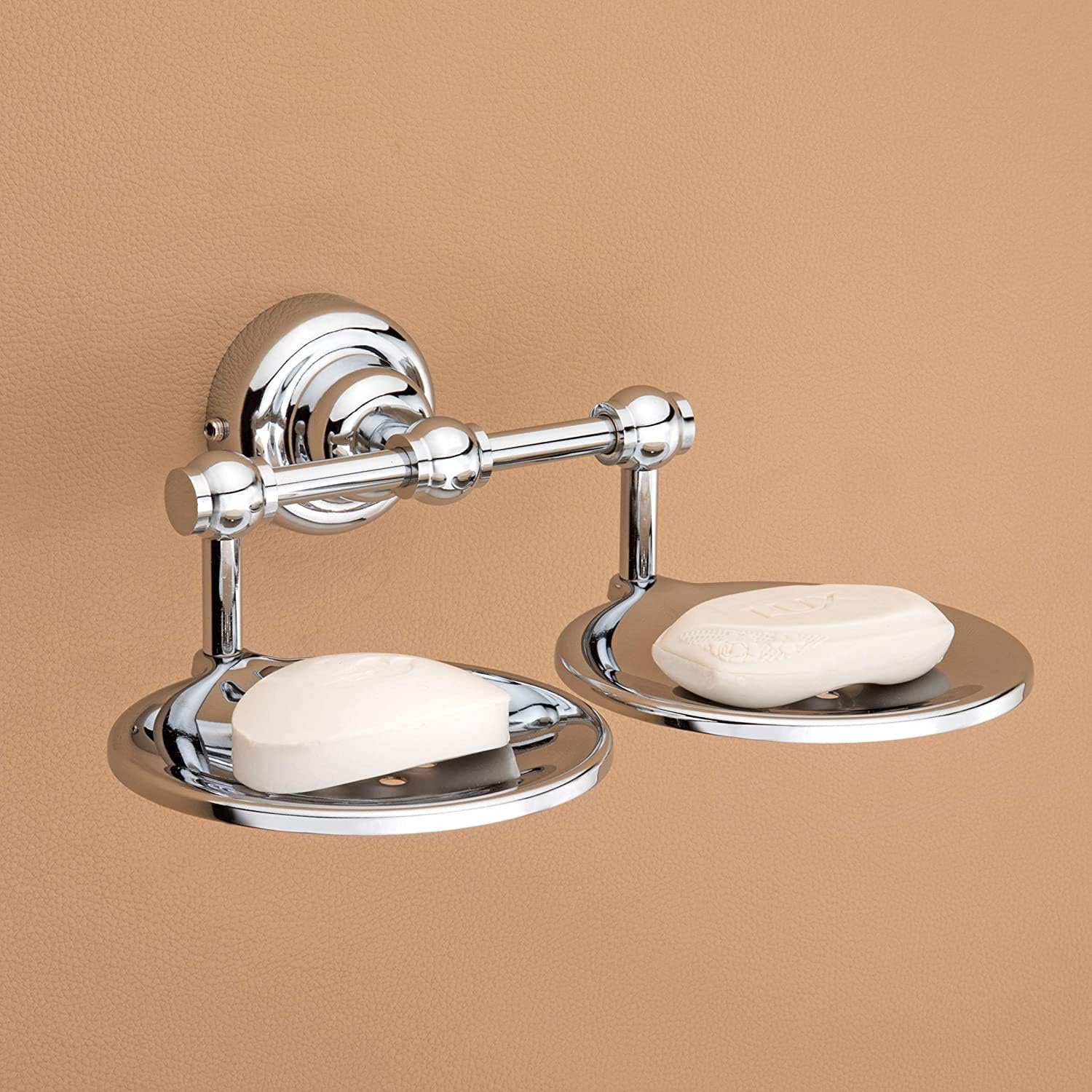 Plantex Crosslink Stainless Steel 304 Grade Skyllo Double Soap Holder