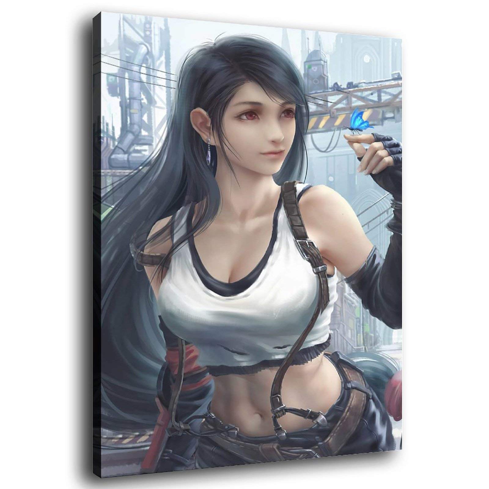 BDHGG Tifa Final Fantasy 7 Remake Canvas Art Poster and Wall Art Picture Print Modern Family Bedroom