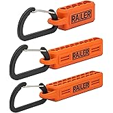 Railer Screwdriver Bit Holder Storage Organizer - 3 Pack – 5-Hole, 10- Hole and 20-Hole Bit Holder with Carabiner
