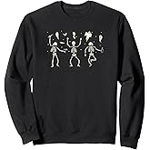 Halloween Dancing Skeletons for women Sweatshirt