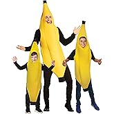 Rasta Imposta Halloween Costumes, Ultimate Banana Family 3 Pack Costume, Adult One Size, Child 7-10 & Child 4-6