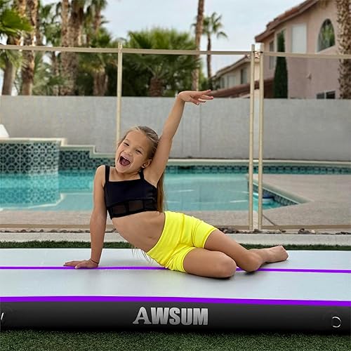 AWSUM 20ft inches Gymnastics Air Mat Training Tumbling Mat Thick