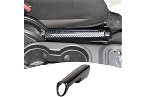 PDKLIN for Jeep JK Hand Brake Cover Trim Compatible with 2011-2017 Jeep Wrangler JK JKU Carbon Fiber Interior Accessories