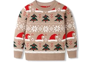 GAVOL Toddle Baby Girl Boy Christmas Outfit Baby Girl Boy Christmas Sweater Sweatshirt Warm Crewneck Winter Clothes