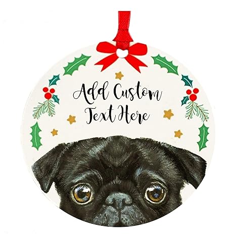 Dog Lover Gift Dog Sculpture Handmade Puppy Christmas Ornament Baby Pug Custom Christmas Ornament To Look Like Your Dog Home Decor Home Living Lifepharmafze Com