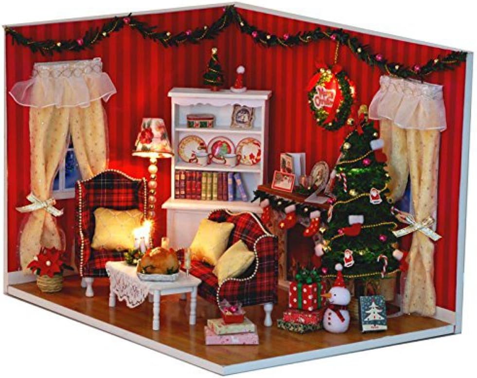 Dollhouse Miniature DIY Kit Coverthe Perfect Party for Christmas Gift