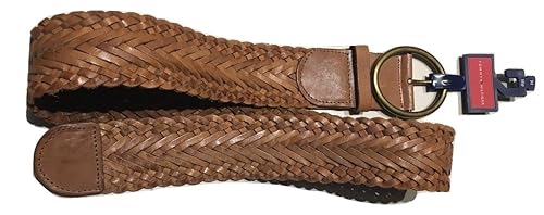 Tommy Hilfiger GÜRTEL, Women’s Braided Leather Belt, Large 110cm x 5cm