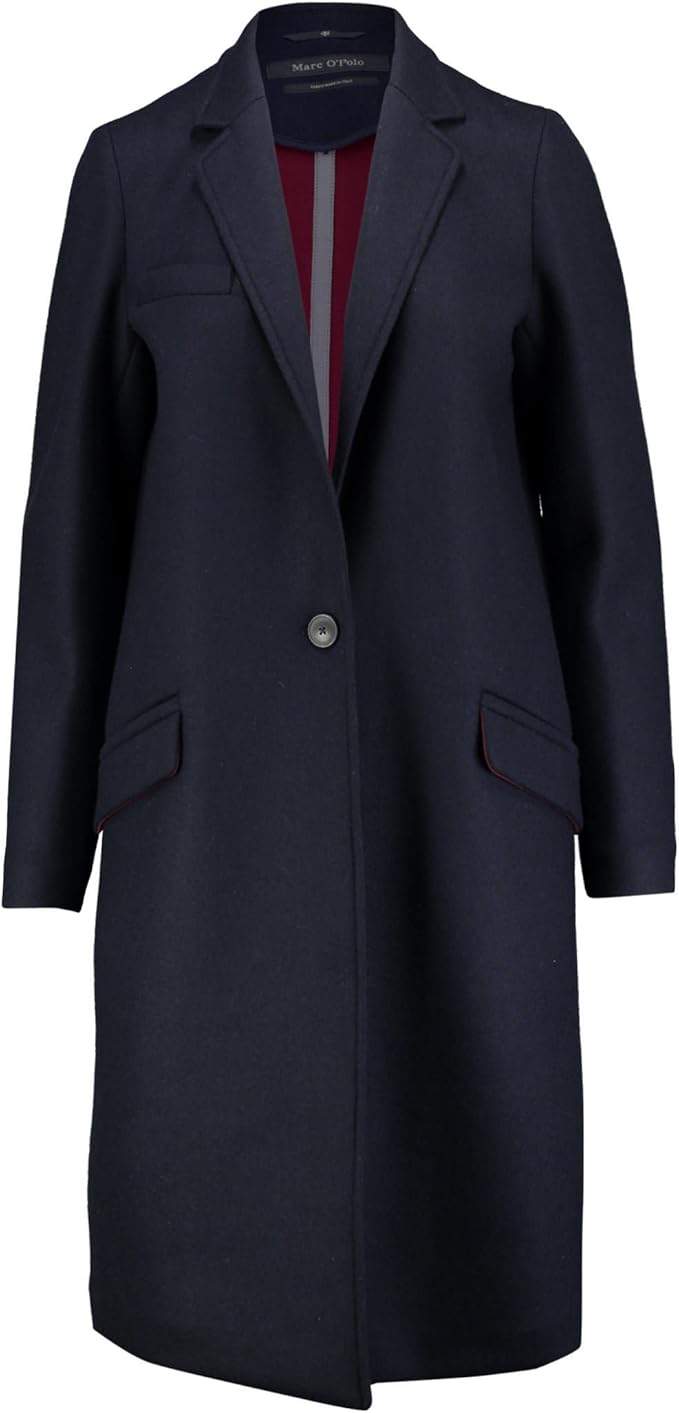 Marc O'Polo Damen Heavy Knit Outdoor Jacke, blau, DE 36 Amazon.de