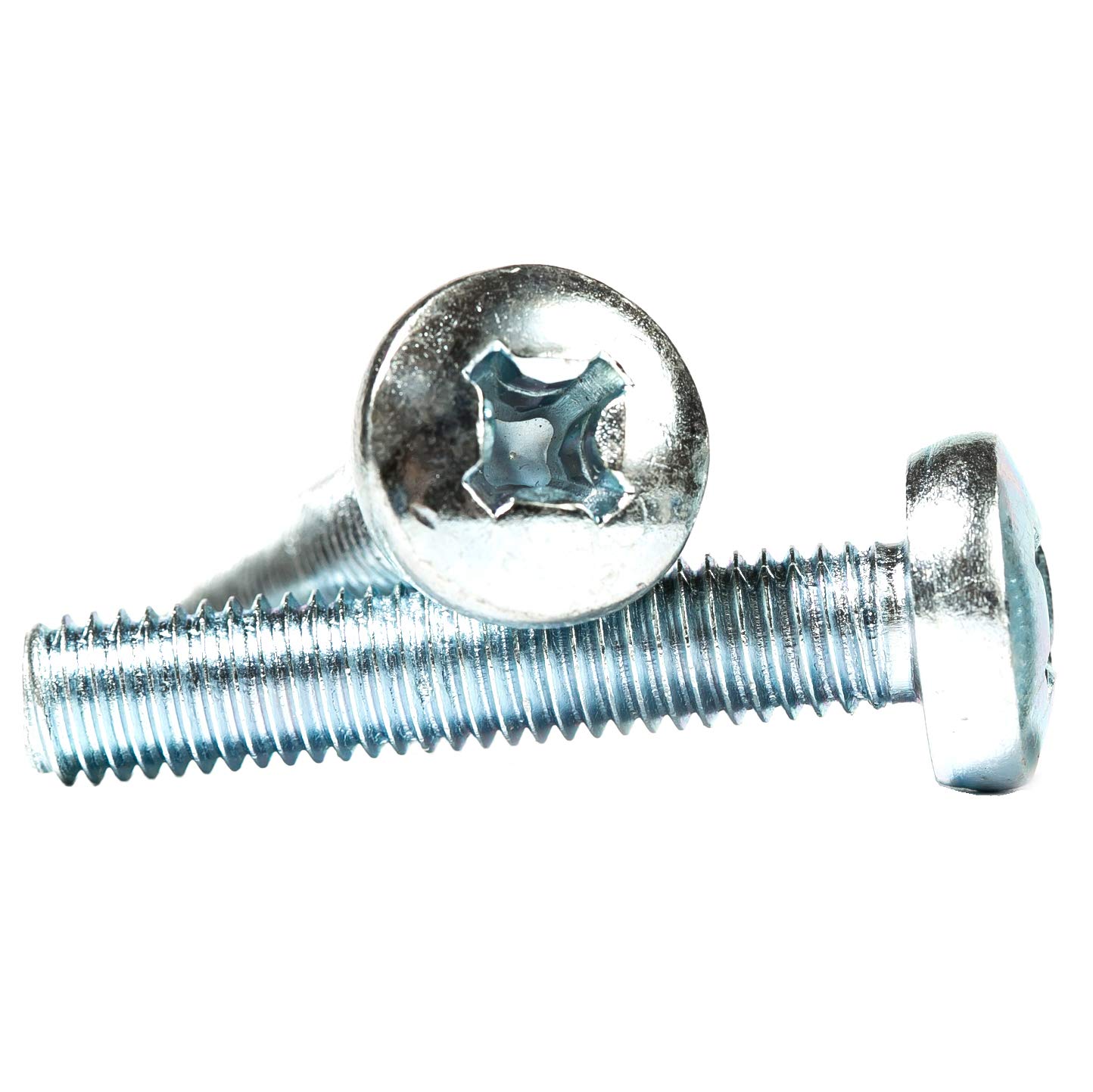 M8 (8mm x 25mm) Phillips Pan Head Machine Screws Zinc Plated Steel DIN 7985 (Pack of 10) G09-G10BC