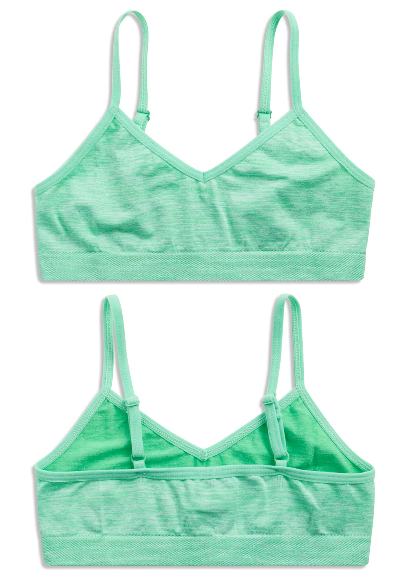 Sweet & Sassy Girls Seamless Training Bra Cami Training Bra Stretch Performance Seamless Bra 9 Pack