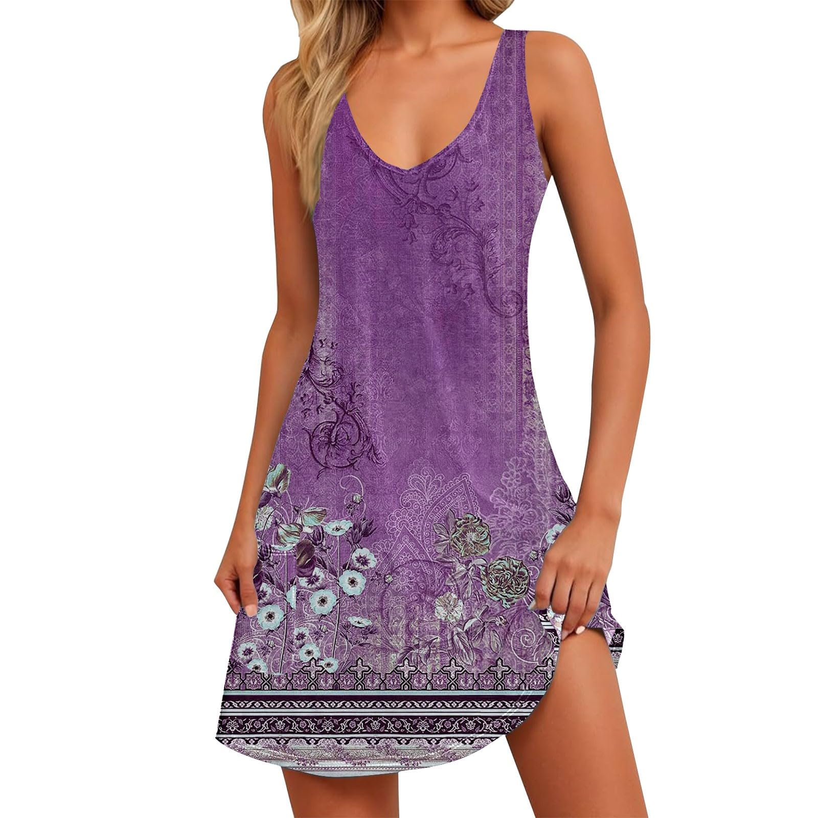 Seniors Sun Dresses for Women 2025 Vacation