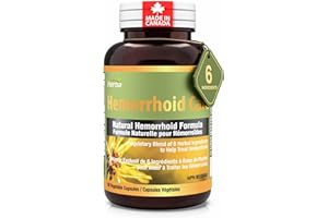 Herba Hemorrhoids Treatment Supplement �C 90 Capsules | 6 Natural Ingredients including Collinsonia, Diosmin, Hesperidin, Hors