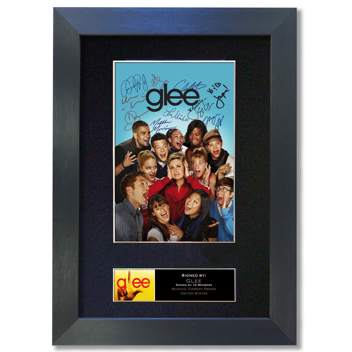 GLEE TV Show Signed Reproduction Autograph Mounted Photo Quality Print A4#118