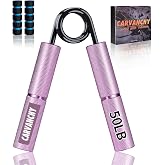 Grip Strength Trainer Set, 6 Pack, 50-350LB, Wrist Forearm Strengthener, Metal No Slip, Hand Grip Gripper Strengthener for Strength Training and Exercise, Hand Workout Squeezer Grip Strength