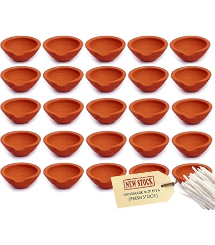 ASHIRWAD Cotton Diya Wicks - 100 Natural Cotton Wicks For Puja Lamps Diwali Celebration