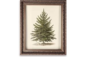 OFlyDesigns Vintage Christmas Wall Art Print, Santa Reading Book Poster, Rustic Christmas Wall Art, Christmas Painting Print Decor, Christmas Decor, Winter Print- 8 x 10 inch Unframed Print