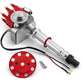 Speedmaster PCE376.1079.01 Compatible with Chevy SBC 350 BBC 454 7000 Series Ready to Run Distributor [Red]