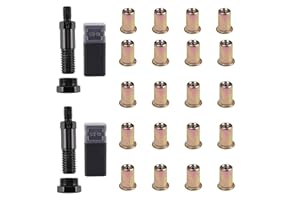 WADAYU 2PCS Replacement Mandrel for Riveter and 20PCS Rivet Nuts, Hand Rivet Tool Accessories (1/2"-13)
