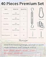 Morzejar Shade Sail Hardware Kit 5" 304 Stainless Steel Fixing Set view 2