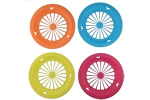 4 Piece Heavy Duty Plastic Paper Plate Holders for Barbecues Outdoor Gatherings Picnics and Camping