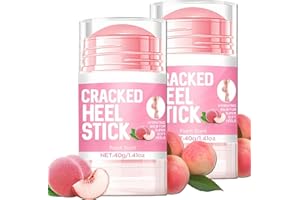 ASMAYSA 2Pcs Peach Scented Cracked Heel Stick Balm, Heel Stick For Cracked Feet, Foot Cream For Calluses and Dry Feet, Cracked Foot, Manuka Honey Hand Cream