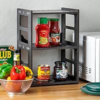 H Huiykaly Kitchen Counter Shelf Great Organizer