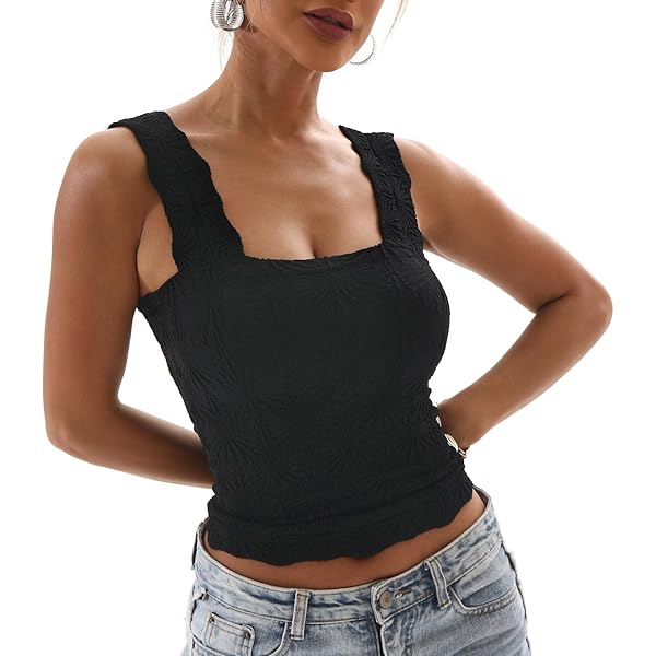 トップス jonnlynx 'tank +cami' size F Women's Sleeveless Floral Jacquard Cami Tank Tops Wide