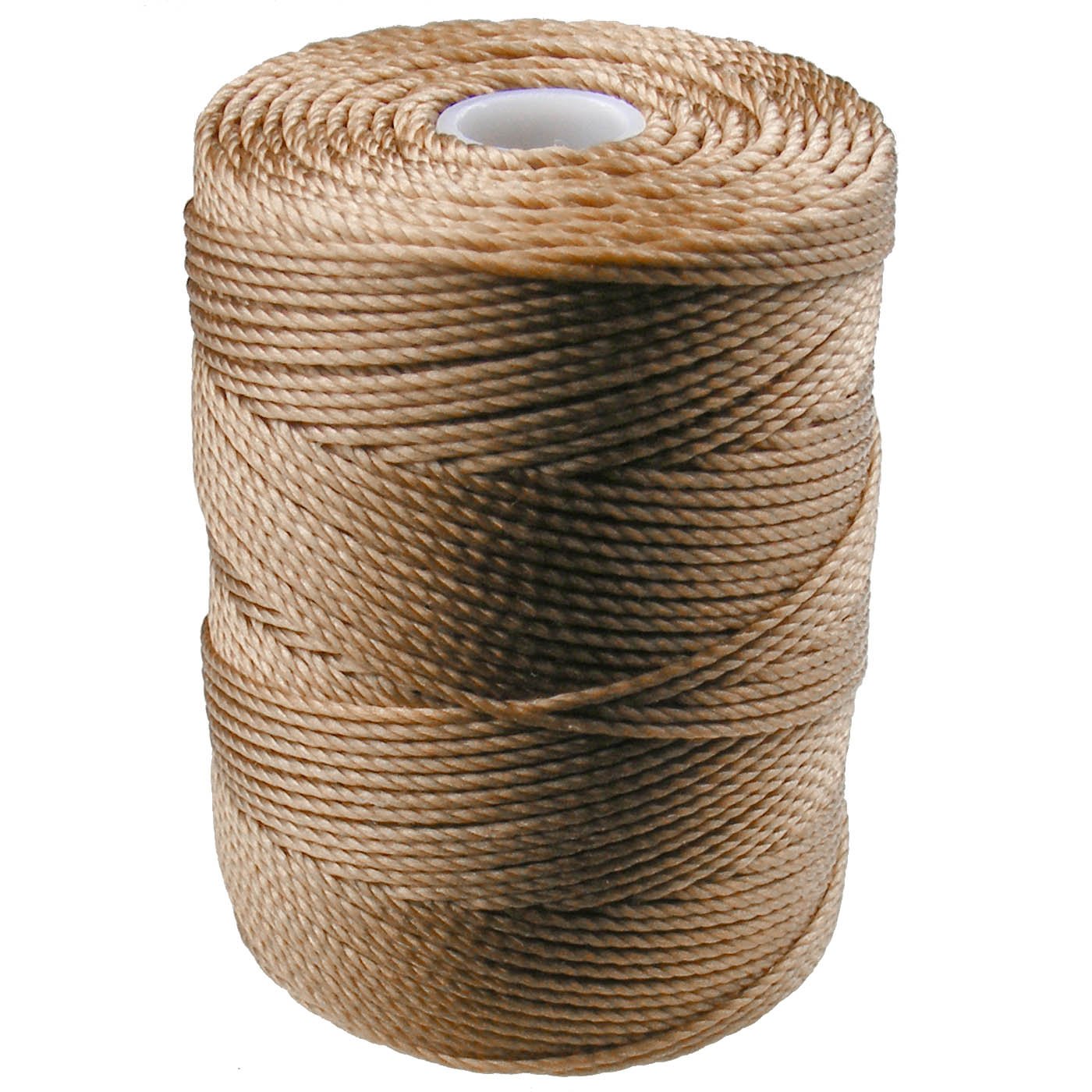 C-LON Bead Cord, Dk Tan - 0.5mm, 92 Yard Spool