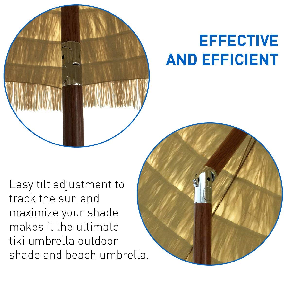 Easygo 6 5 Thatch Patio Tiki Umbrella Buy Online In El Salvador At Desertcart
