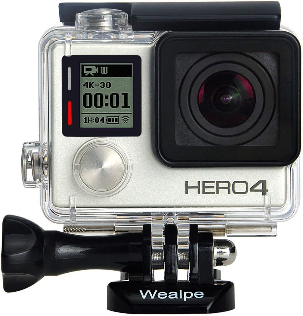 Wealpe Waterproof Dive Housing Underwater Protective Housing Case Compatible with GoPro Hero 4, 3+, 3 Cameras