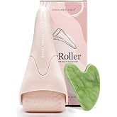 ROSELYNBOUTIQUE Ice Roller for Face &amp; Gua Sha Facial Tools - Wrinkles Fine Lines Puffiness Massager Facial Skin Care Tools - Self Care Gifts for Men Women (Beige)