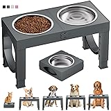 Elevated Dog Bowls Large Breed XIAZ Raised Dogs