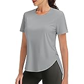MAGCOMSEN Women Workout Short Sleeve Tops UPF 50+ Sun T Shirt Quick Dry Moisture Wicking Shirts for Yoga Running Hiking