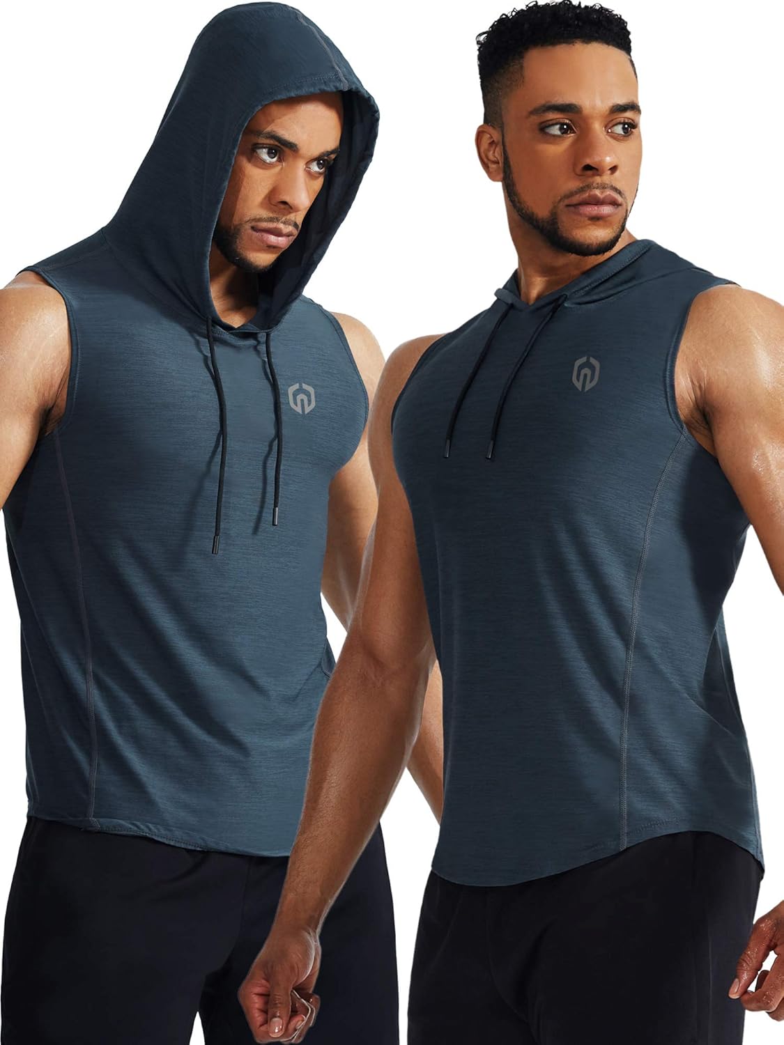 Neleus Workout Athletic Muscle Tank with Hoods Pack of 3 at  Men’s Clothing store