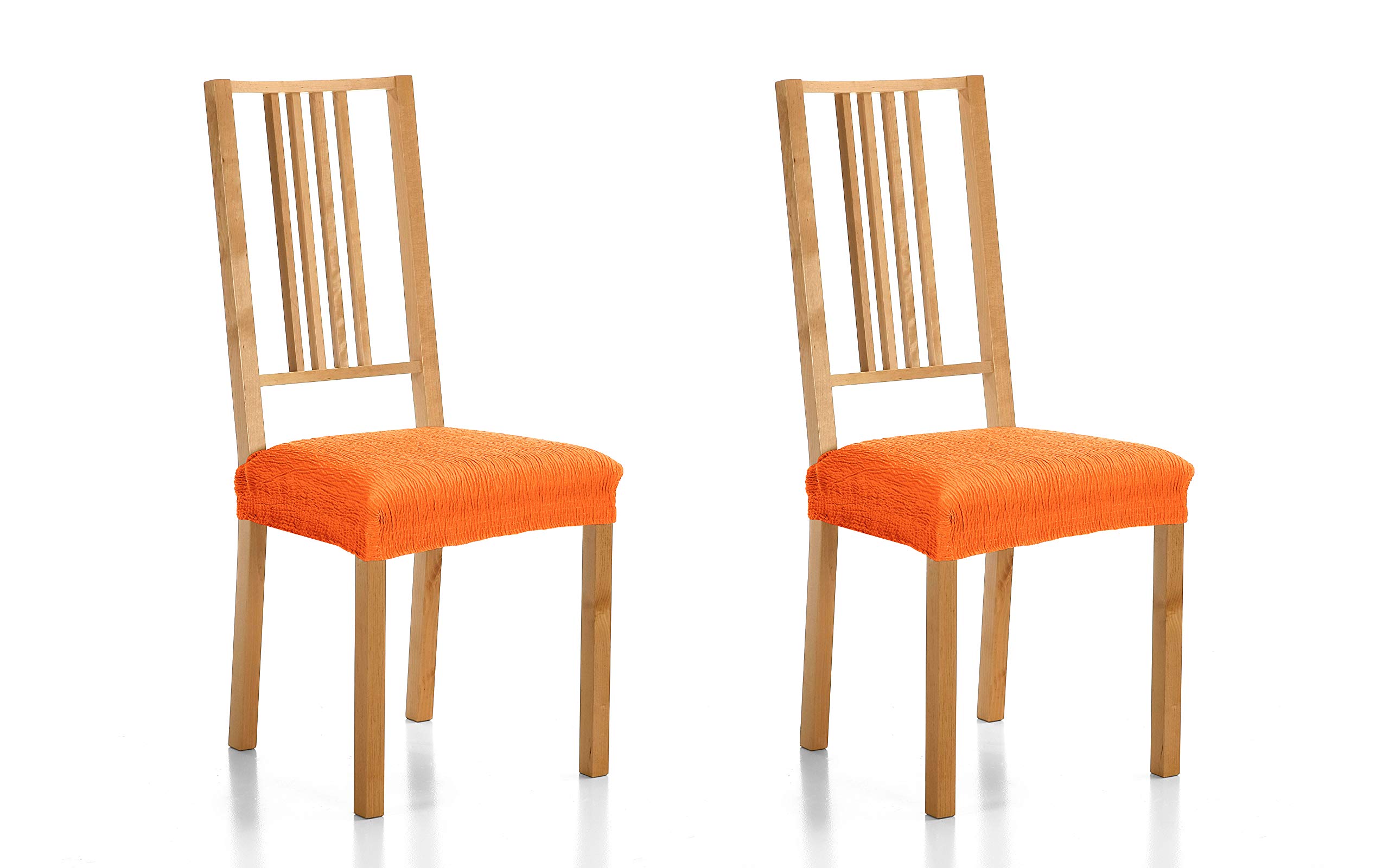 Martina Home Emilia Pack of Fabric Seat Covers 24x30x6 cm orange