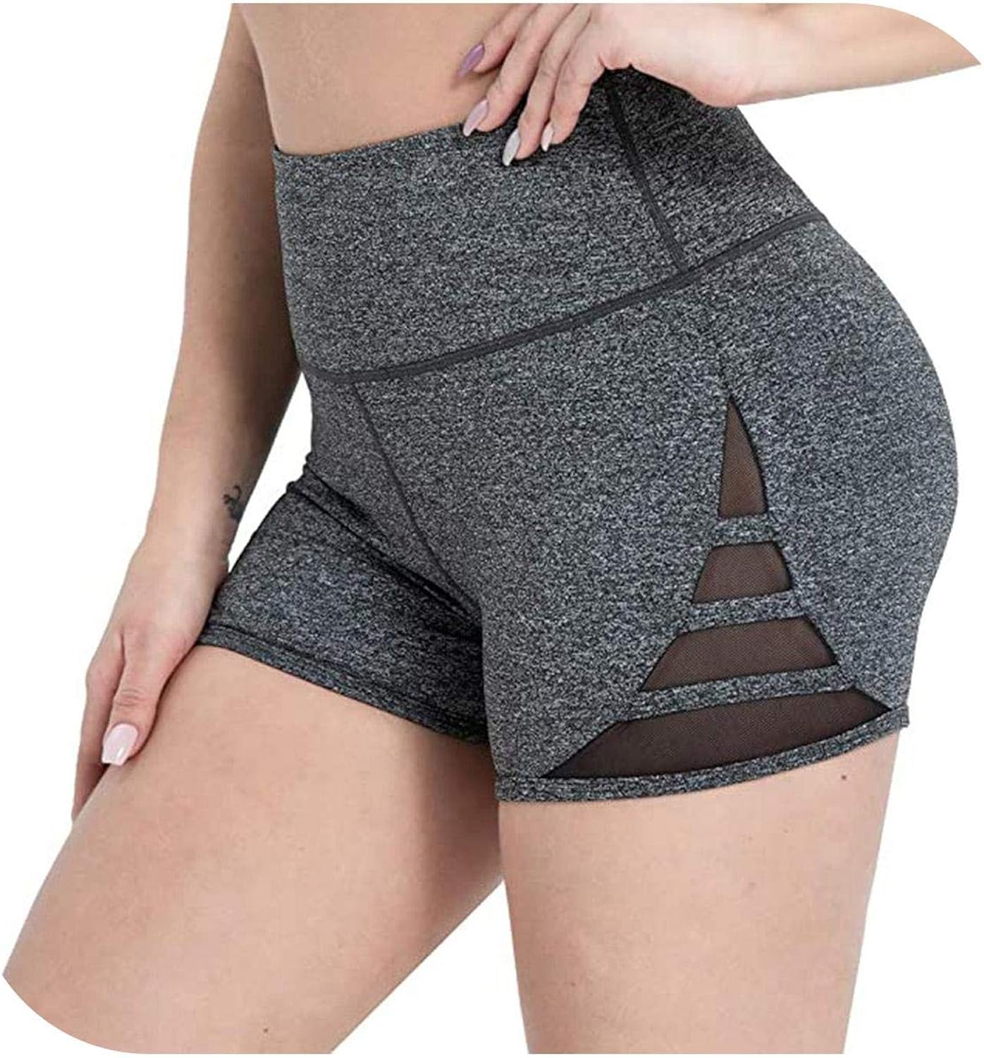 Shop1994 Shorts Women Sexy Gym Fitness Workout Mesh High Waist Push Up