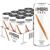 NMBRS Fuel Energy Drink 12 Fl Oz (Pack of 12) - Orange - Sugar Free with Organic Natural Flavors, Organic Green Tea Caffeine and Natural L-Theanine