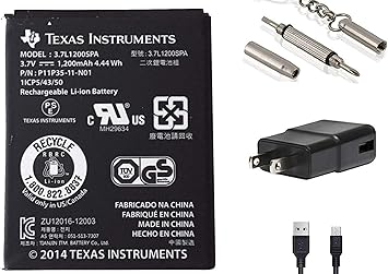 Amazon Com Battery And Charging Kit For Ti 84 Plus Ce Ti Nspire Cx Ii Ti Nspire Cx Cas Ii Ti Nspire Cx Ti Nspire Ti Nspire Cas Cx