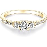 SHINYSO Wedding Band for Women Cubic Zirconia CZ Engagement Ring Anniversary Promise Eternity Jewellery Rings Size 4-10