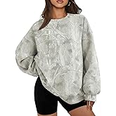 calbatic Women Camo Sweatshirt Oversized Maple Leaf Graphic Crew Neck Pullover Long Sleeve Fall Winter Trendy Hoodies