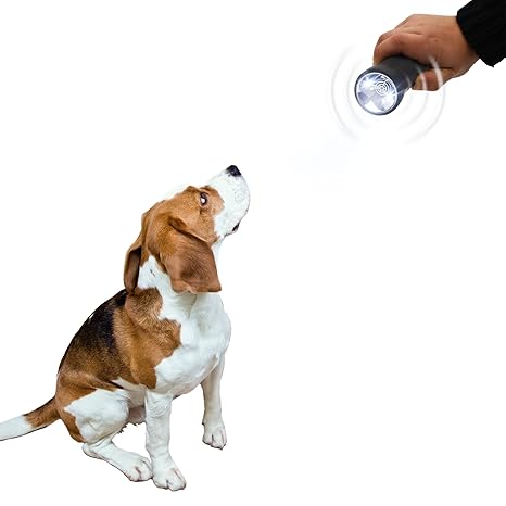 Gardigo Tiertrainer LED, tiergerechtes Trainings und Abschrecksystem mit Ultraschall und LED Taschenlampe, Hundeschreck