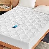 Twin Mattress Pad Waterproof Mattress Protector, Quilted Twin Size Mattress Cover Fitted for Kids, Deep Pocket Mattress Prote
