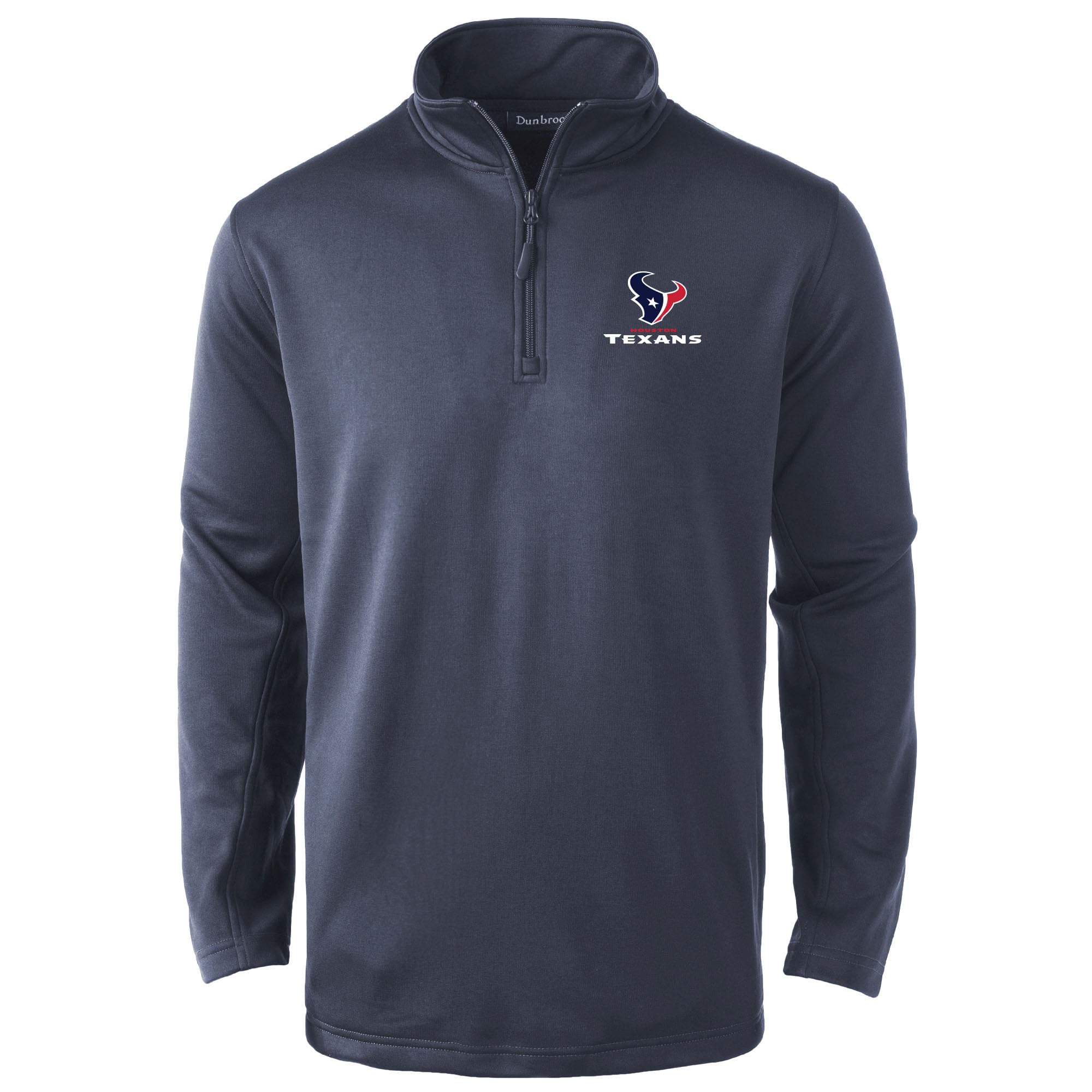 Dunbrooke Unisex Navy Houston Texans All-Star Tech Quarter-Zip Pullover Image