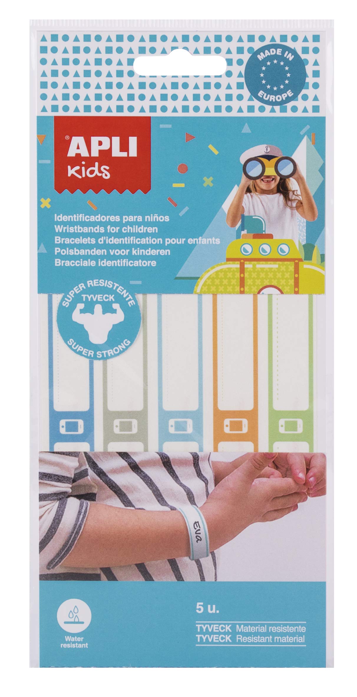 APLI Kids 17802 - Soft and Durable Woven ID Bracelet 5 U.