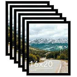 QOTIB 16x20 Picture Frame Black for Wall